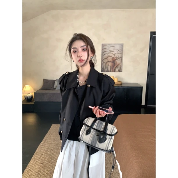 【赵小小&时髦东区 版型真的真的超好！】7163 韩系氛围感慵懒风外套