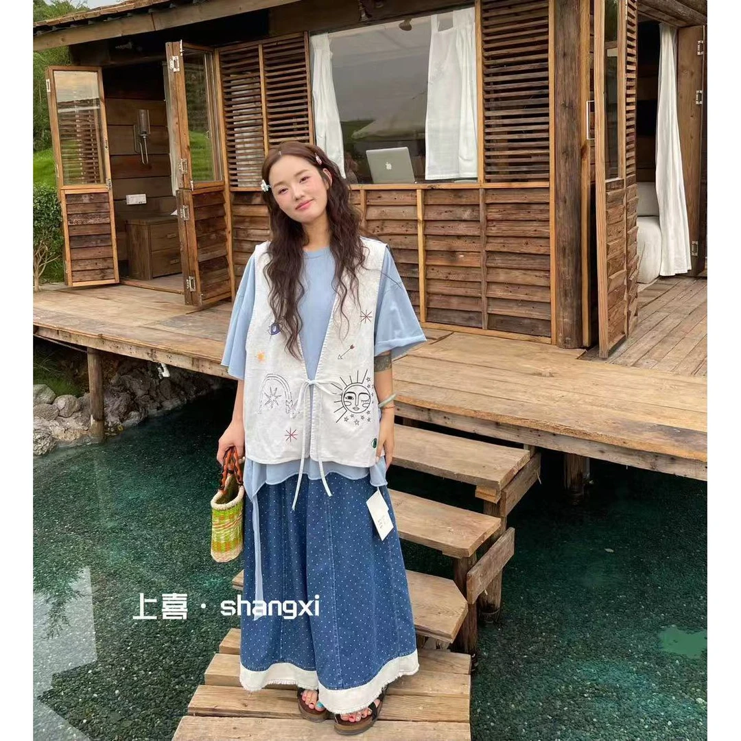 叨叨推荐款 YQ#5910#日系马甲   X