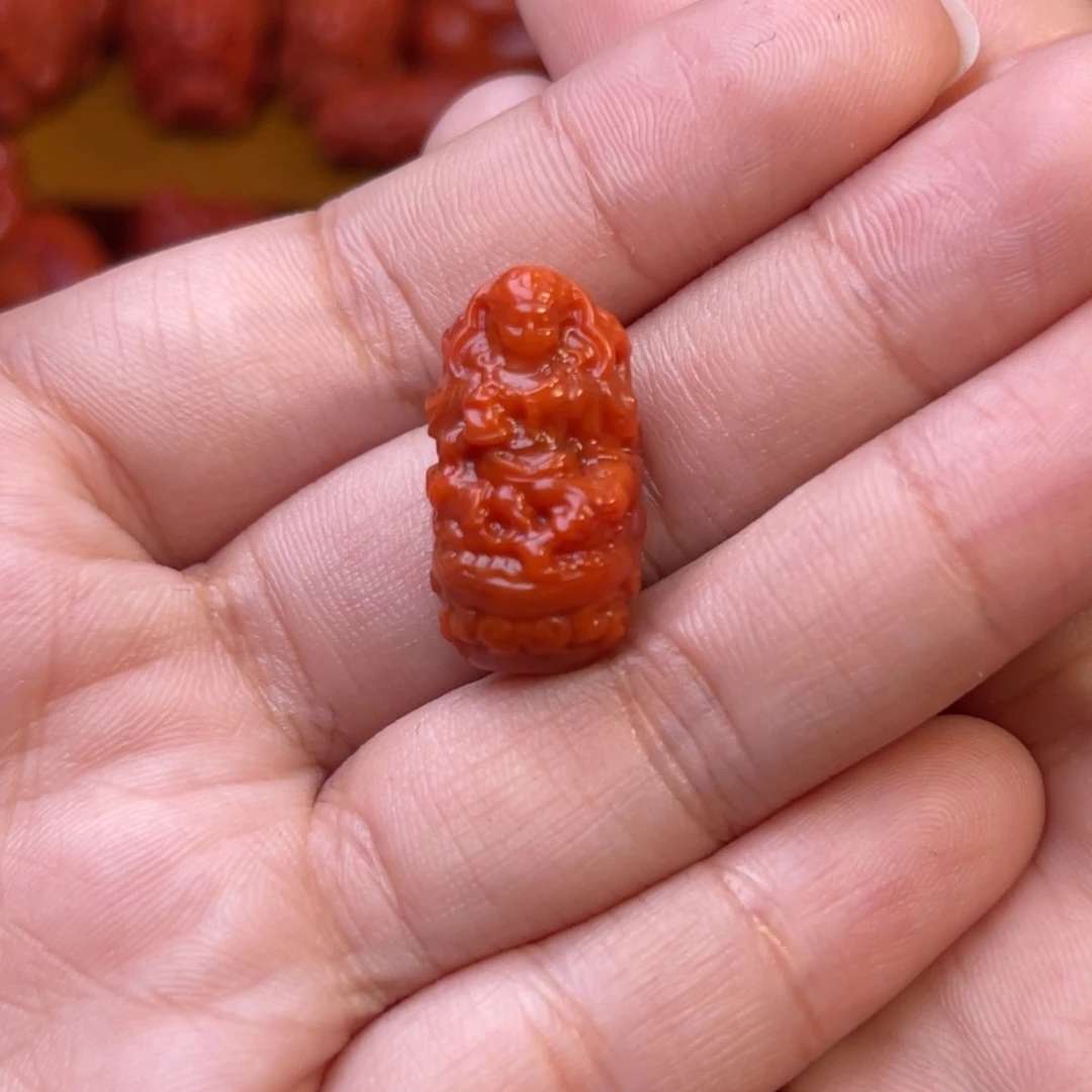 南红玛瑙未镶嵌川料瓦西12mm尺寸度母桶珠