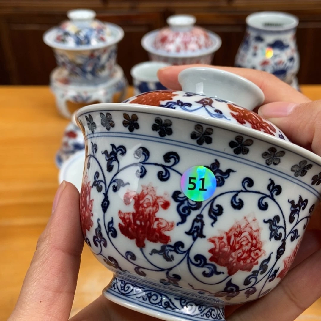 手绘现代茶具非古董