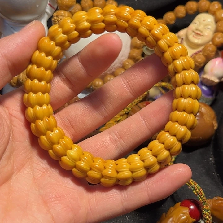 橄榄核手串/手链猴头莲花微瑕