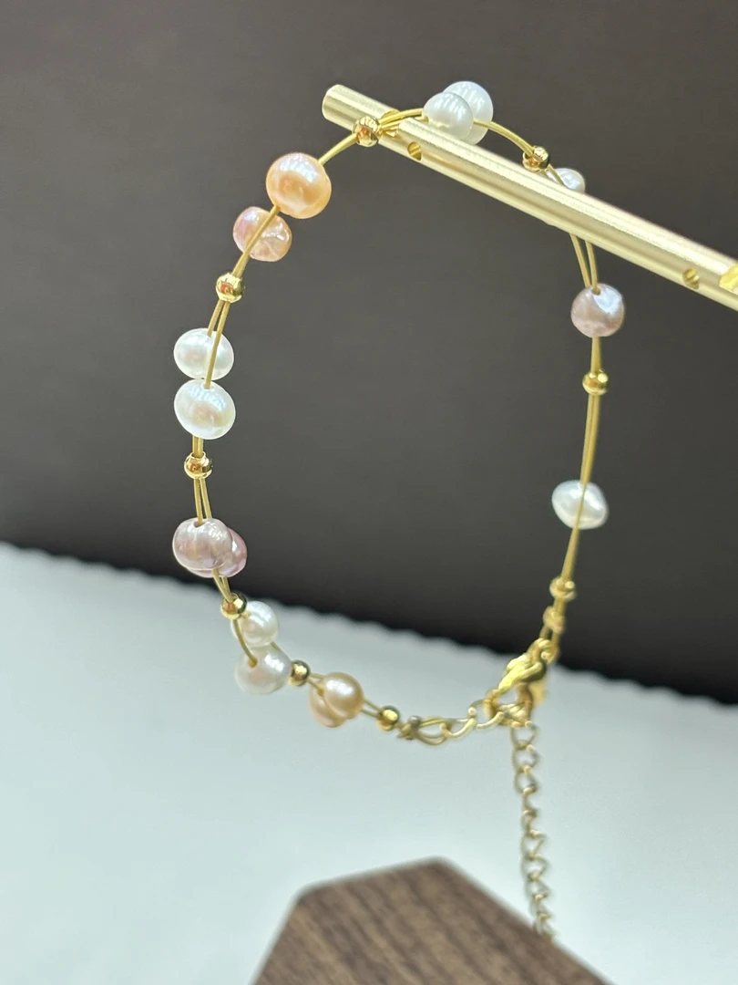 885天然珍珠满天星手链