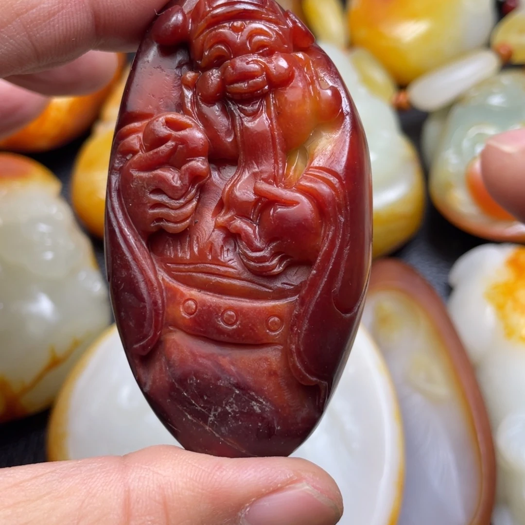 和田玉未镶嵌挂件