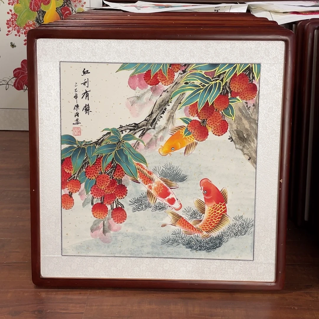 国画带框尺寸63*63厘米