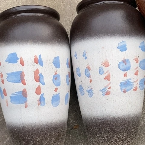 【闪购商品】紫砂花盆高30口12瑕疵一对