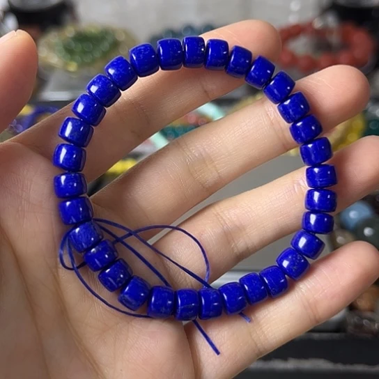 青金石手链未镶嵌矿坑