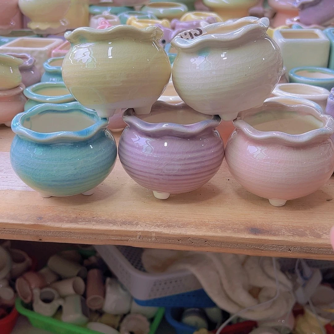 陶瓷花盆当场满12包邮