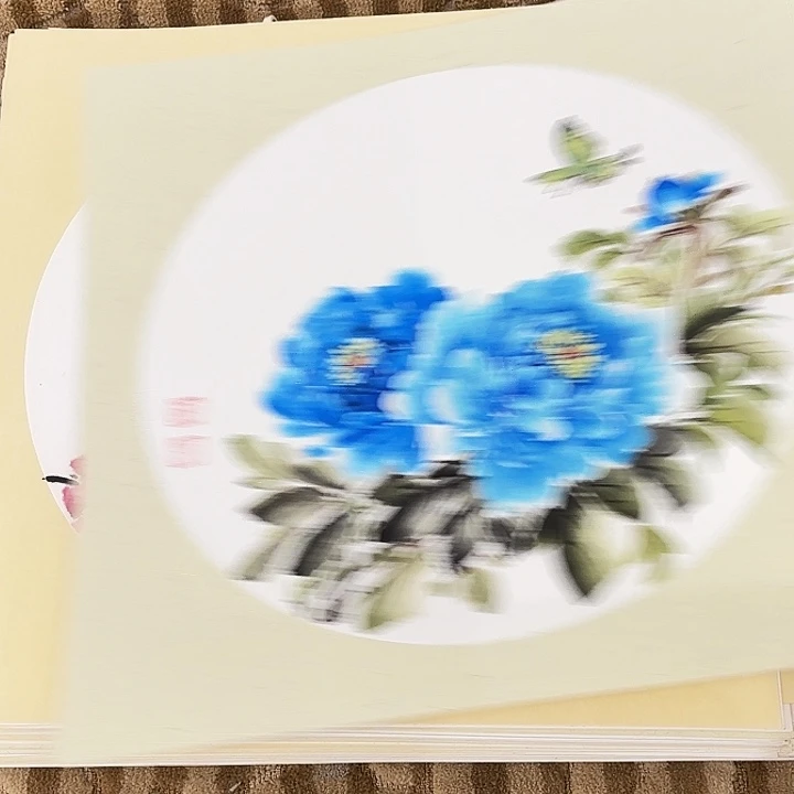 国画花鸟等图案和50.50