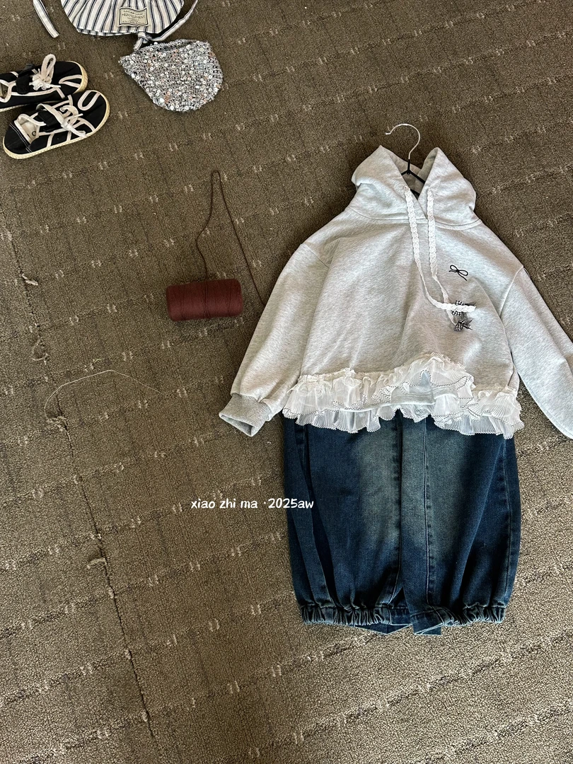 XZM-1707-1741-儿童百搭清新擦白灯笼裤休闲套装(秋款)