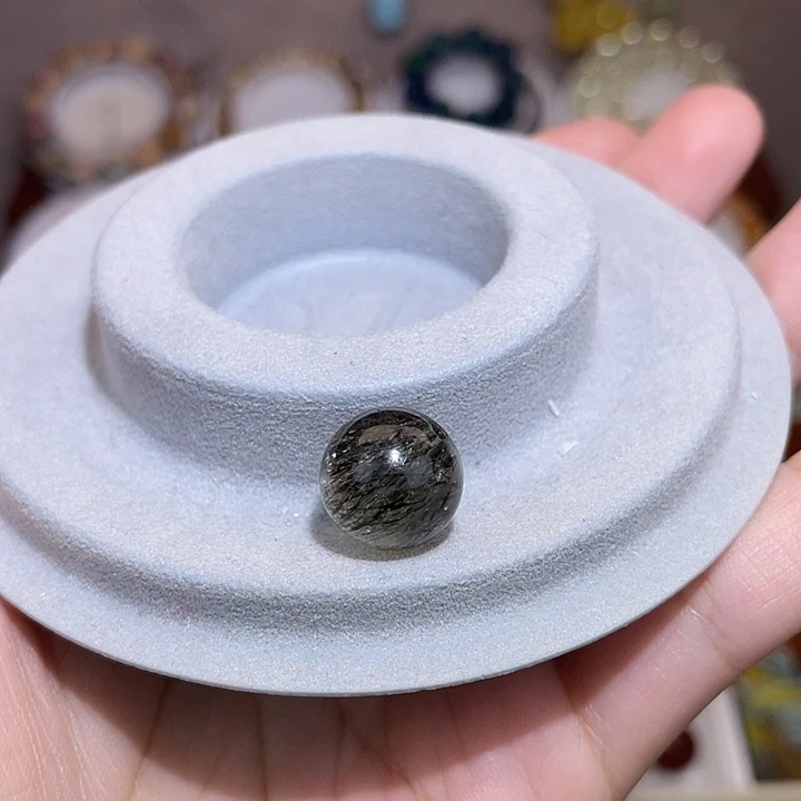 水晶手串银S925镶嵌朝***季绿碧玺发单珠