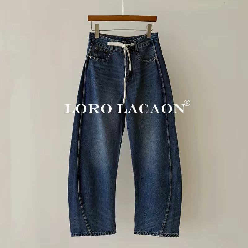 以赛亚 意风 25年XY新款直筒宽松舒适显瘦显腿长百搭裤子推荐368