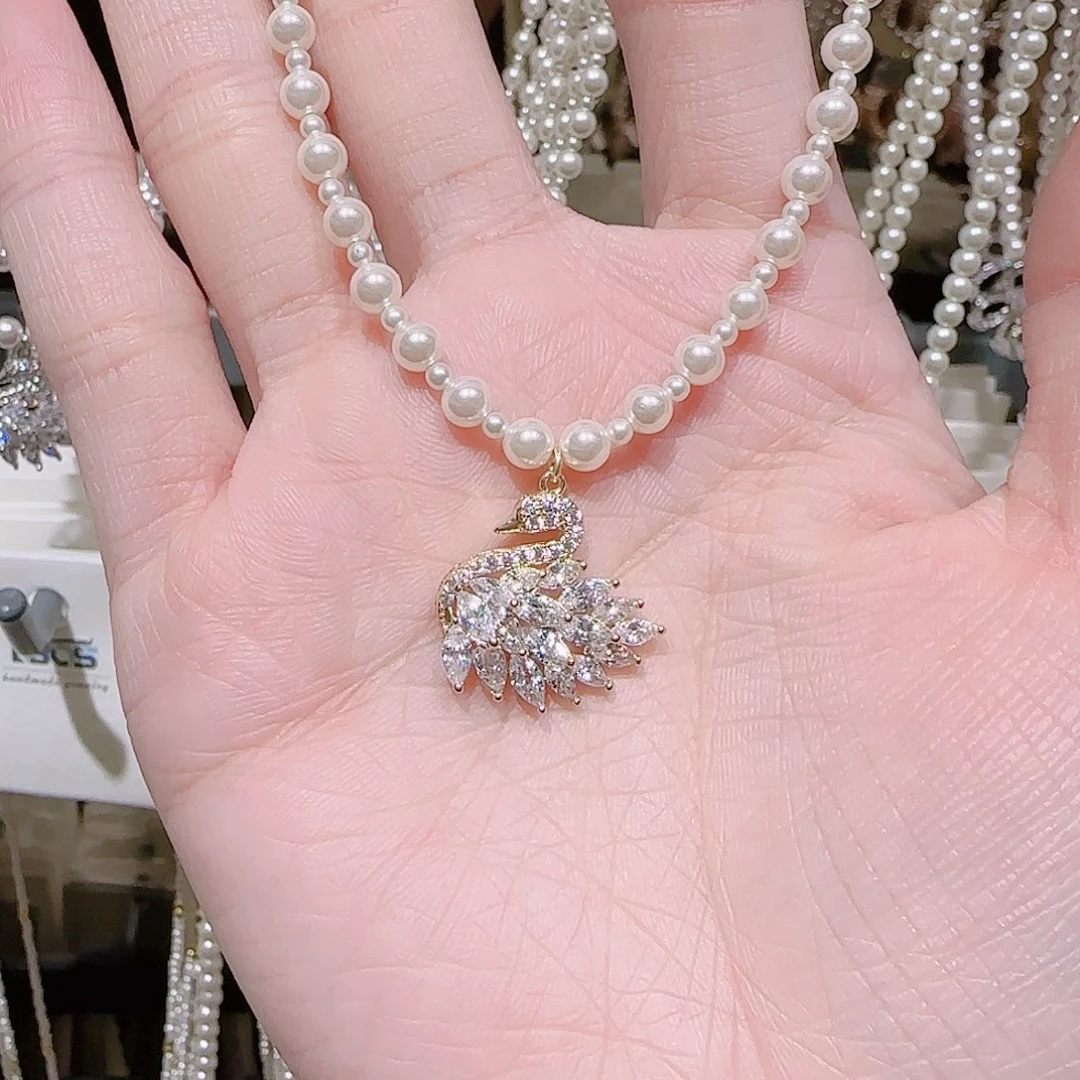 锆石铜合金925银项链