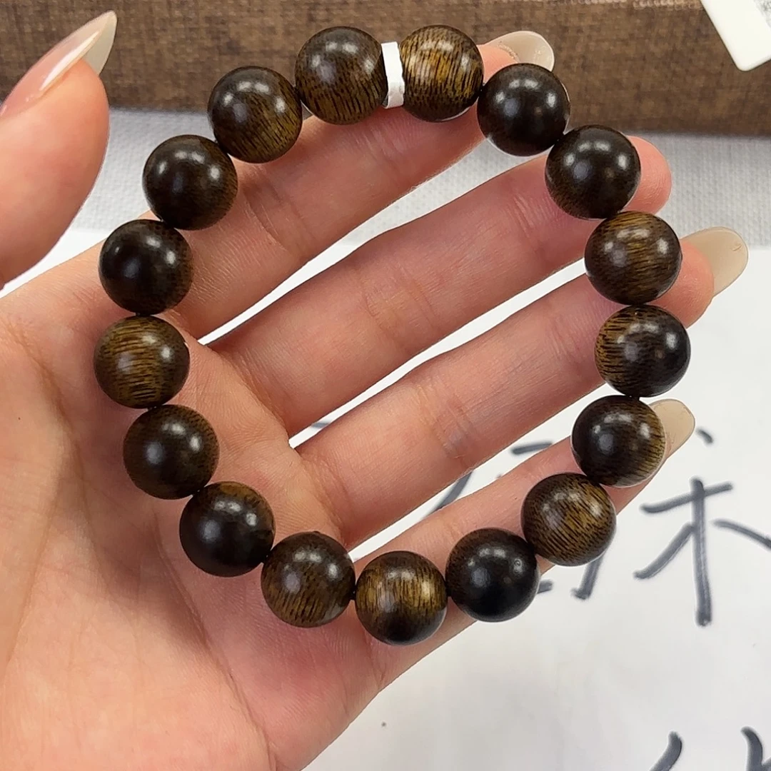 沉香手串1.2芽庄白棋手串