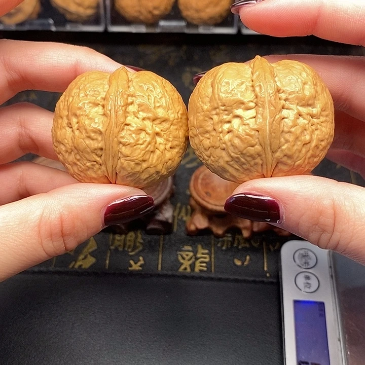 吊坠文玩核桃龙珠元宝42