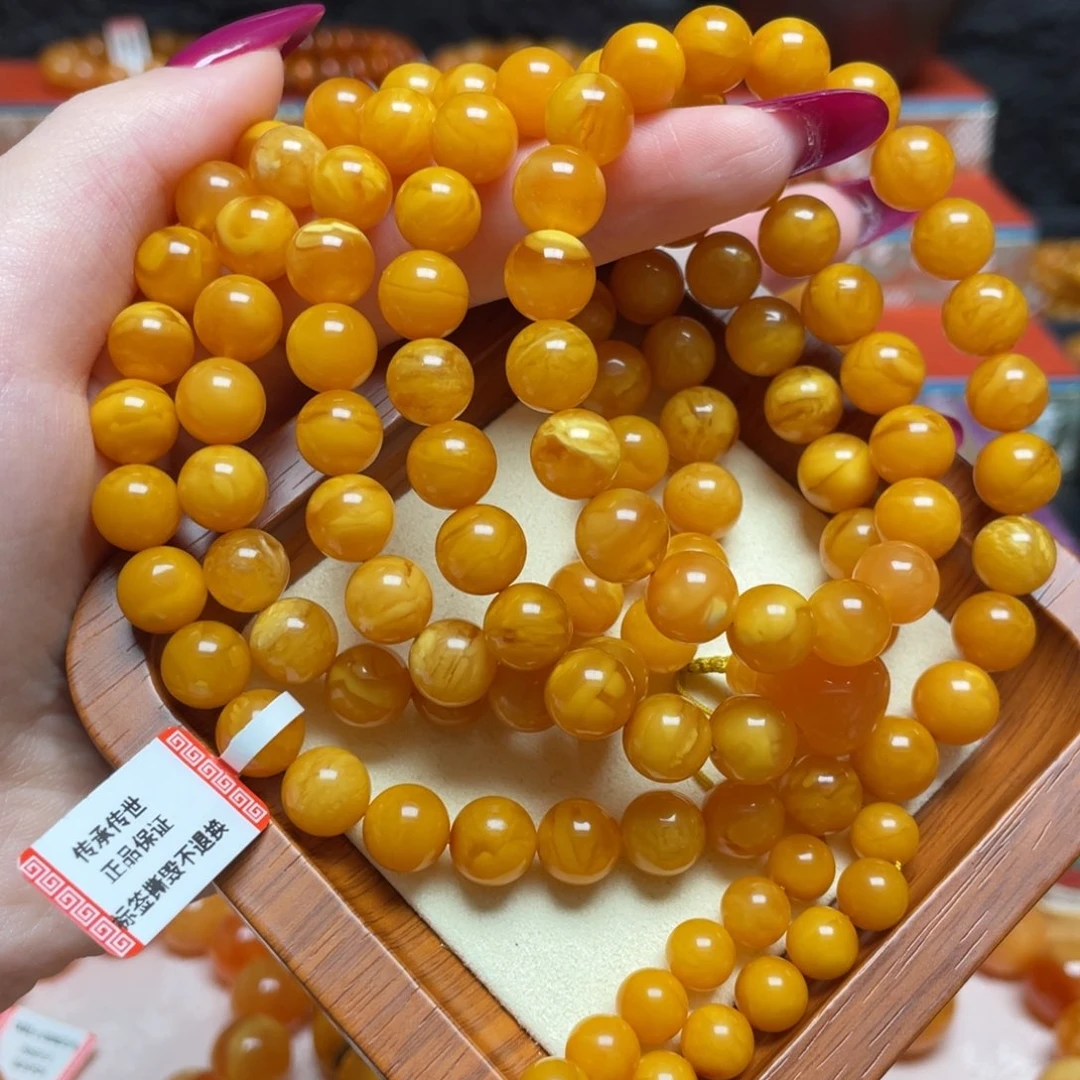 蜜蜡颈饰未镶嵌项链
