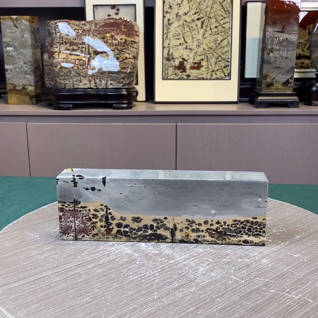 石材广西国画石草花石