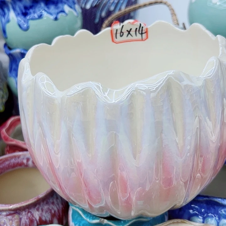 有孔，满10元发货多肉陶瓷花盆