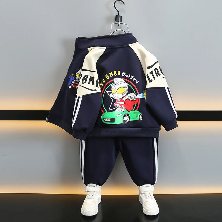 奥特曼衣服男童秋装运动棒球服套装2025新款儿童春秋季潮帅气外套