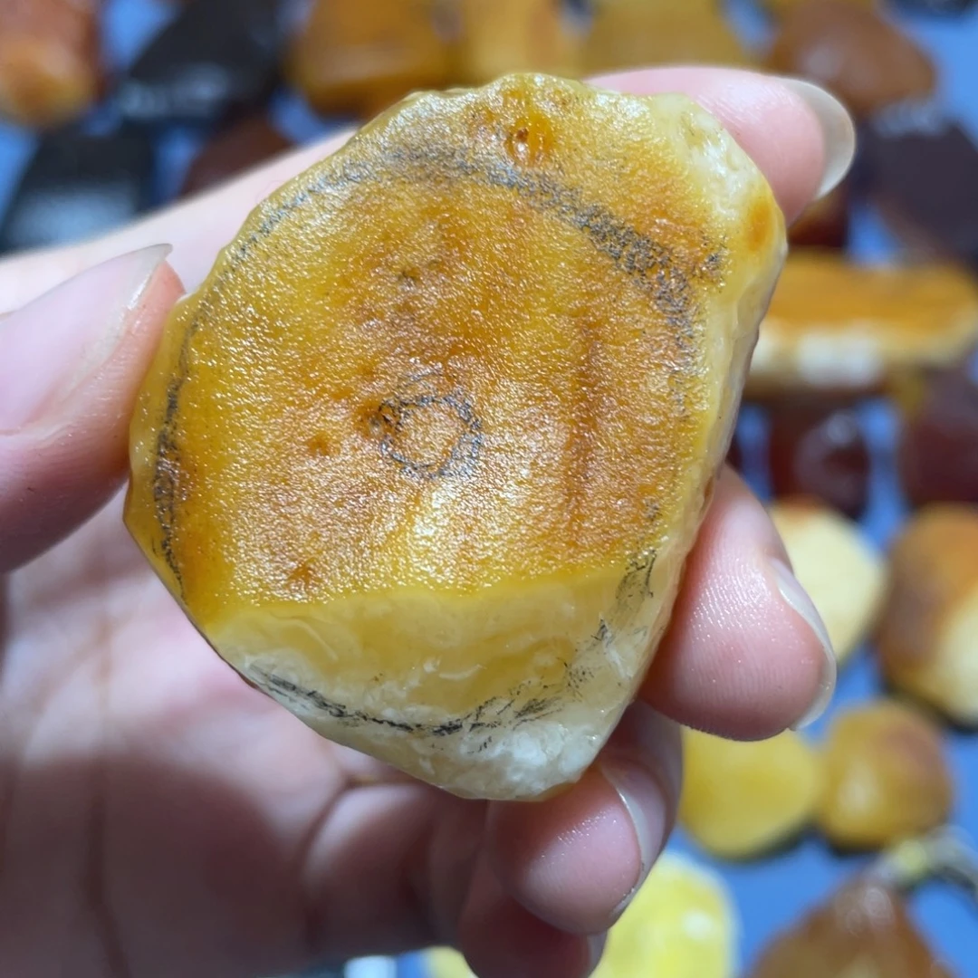 未镶嵌定制蜜蜡扣子