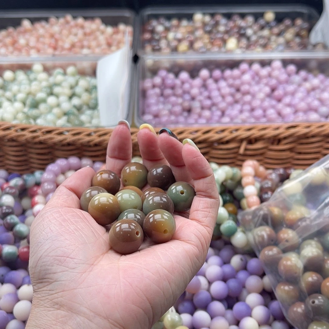 白玉菩提吊坠B/16mm/13颗微瑕