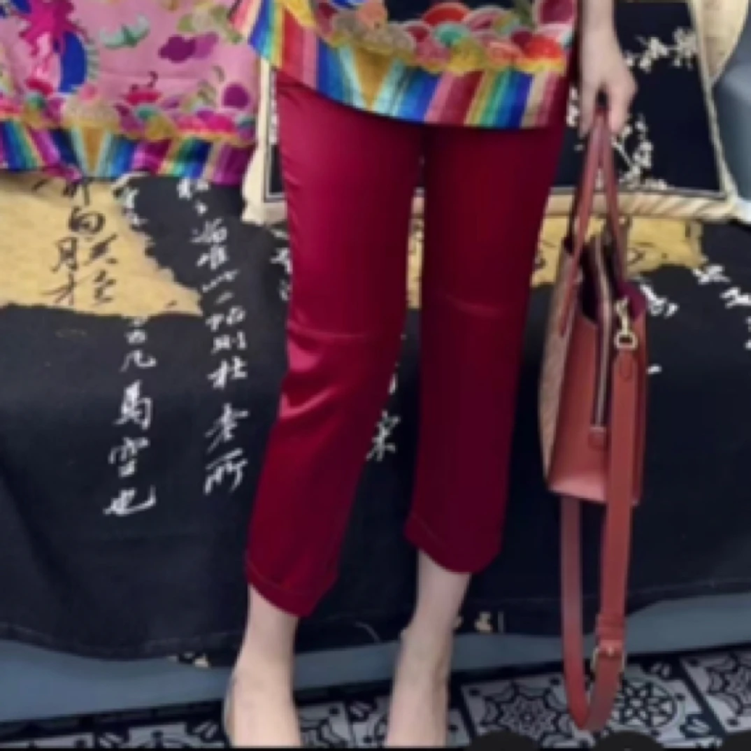 312新款高腰小脚裤