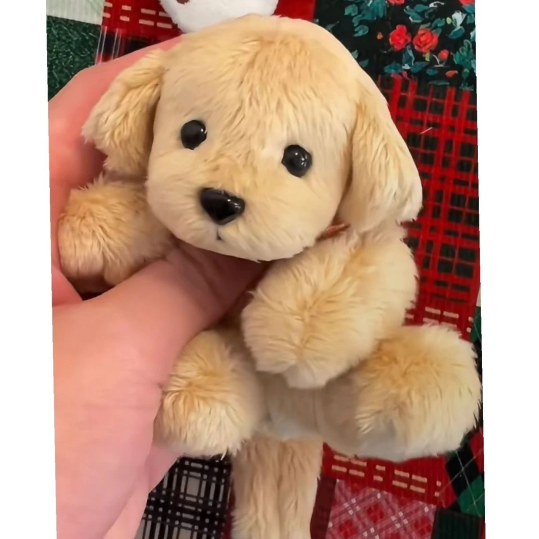 手作豆袋小狗玩偶可爱毛绒小金毛超萌ins公仔生日礼物情侣送礼