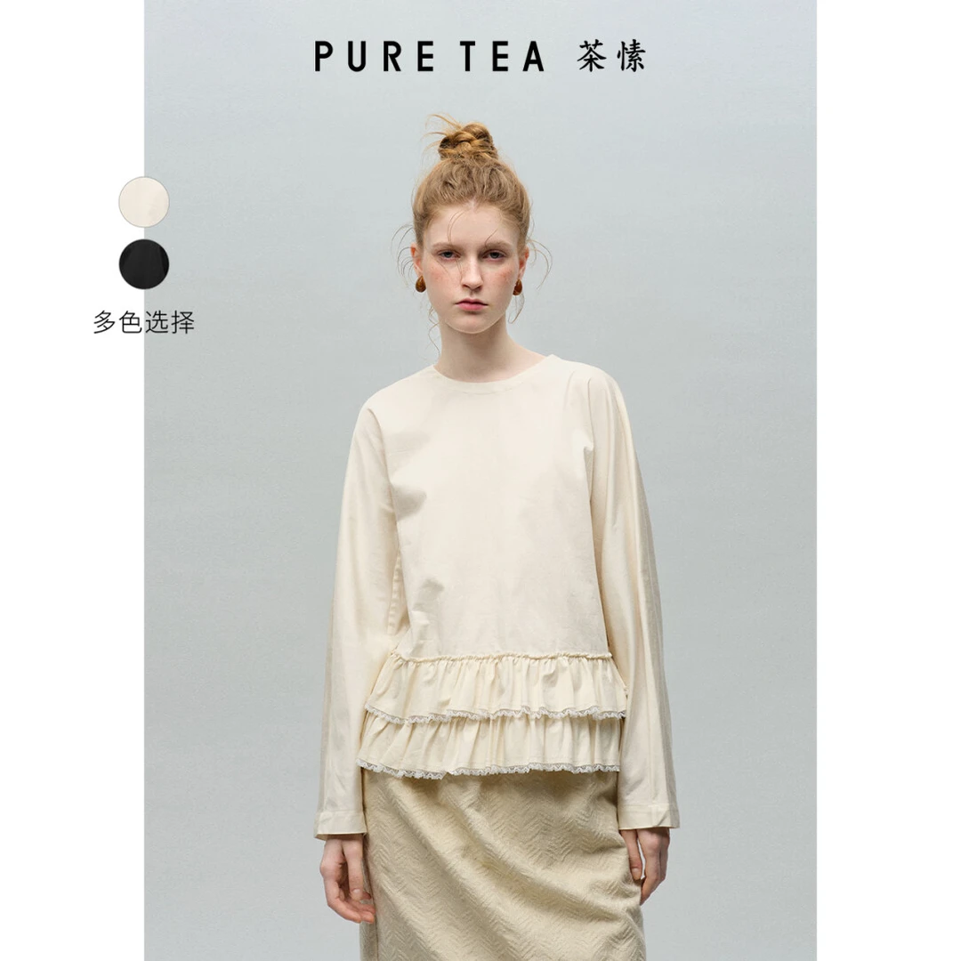 2025春新款圆领少女感上衣TJ0103C11