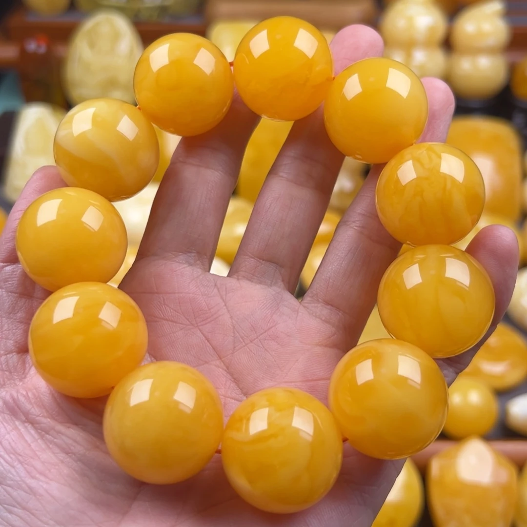 琥珀颈饰未镶嵌纯天然琥珀蜜蜡无优化