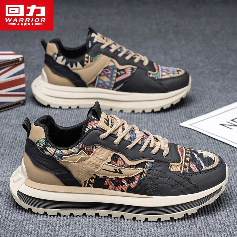 回力鞋子男款爆款2025新款冬季透气运动休闲鞋男士厚底增高老爹鞋