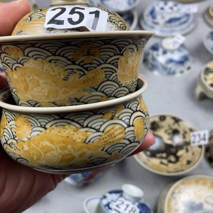 『***生瓷片手工手绘手工制作