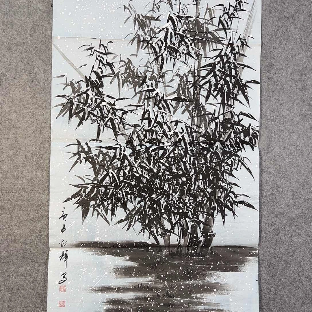 国画384 花鸟在此鸣叫时还要一