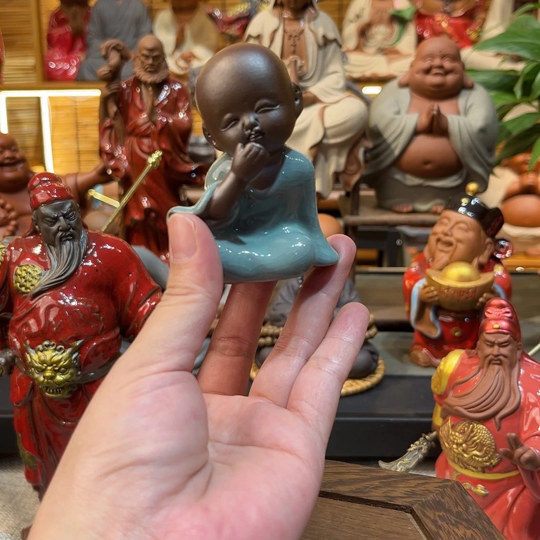 紫砂茶宠陶瓷茶宠摆件