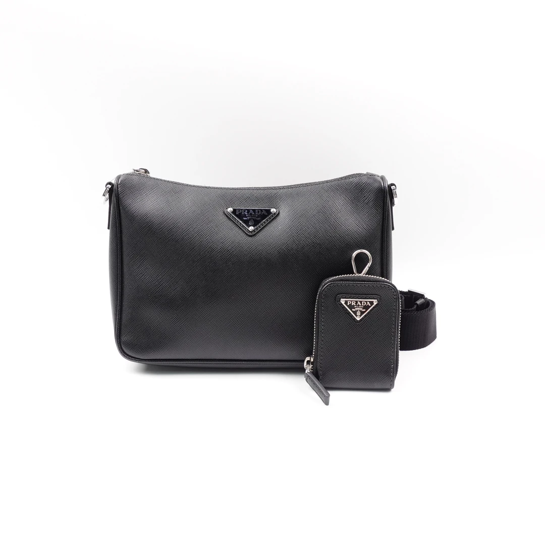 95新 Prada/普拉达 【安娜专属】黑色单肩包/T10156547