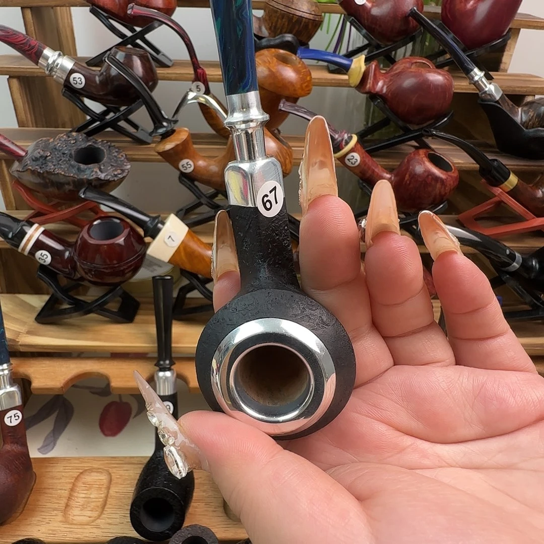 石楠木手工牛头烟斗