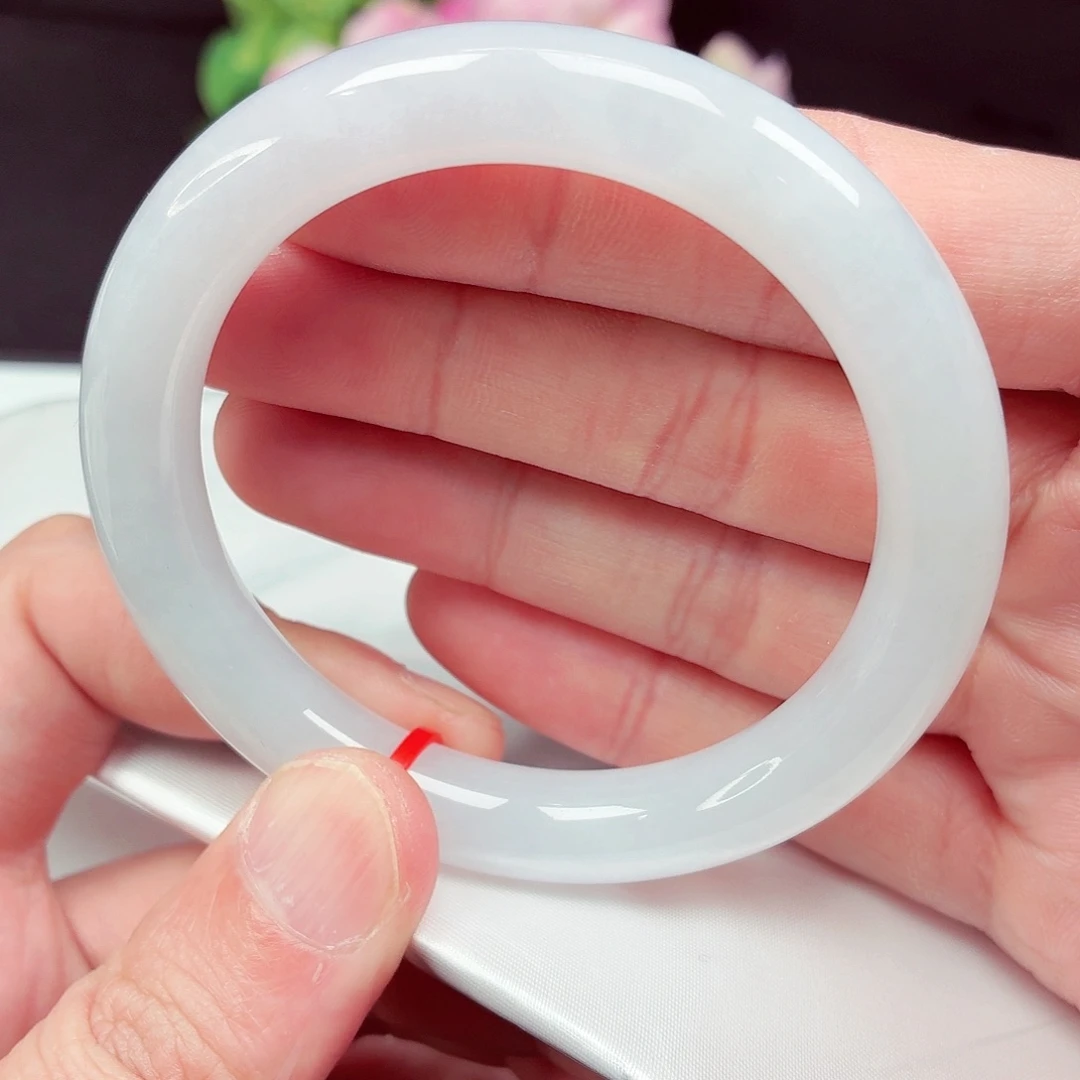 翡翠未镶嵌手镯57圈