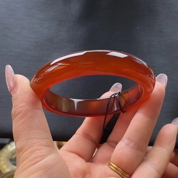 玛瑙/玉髓未镶嵌手镯61.4渐变