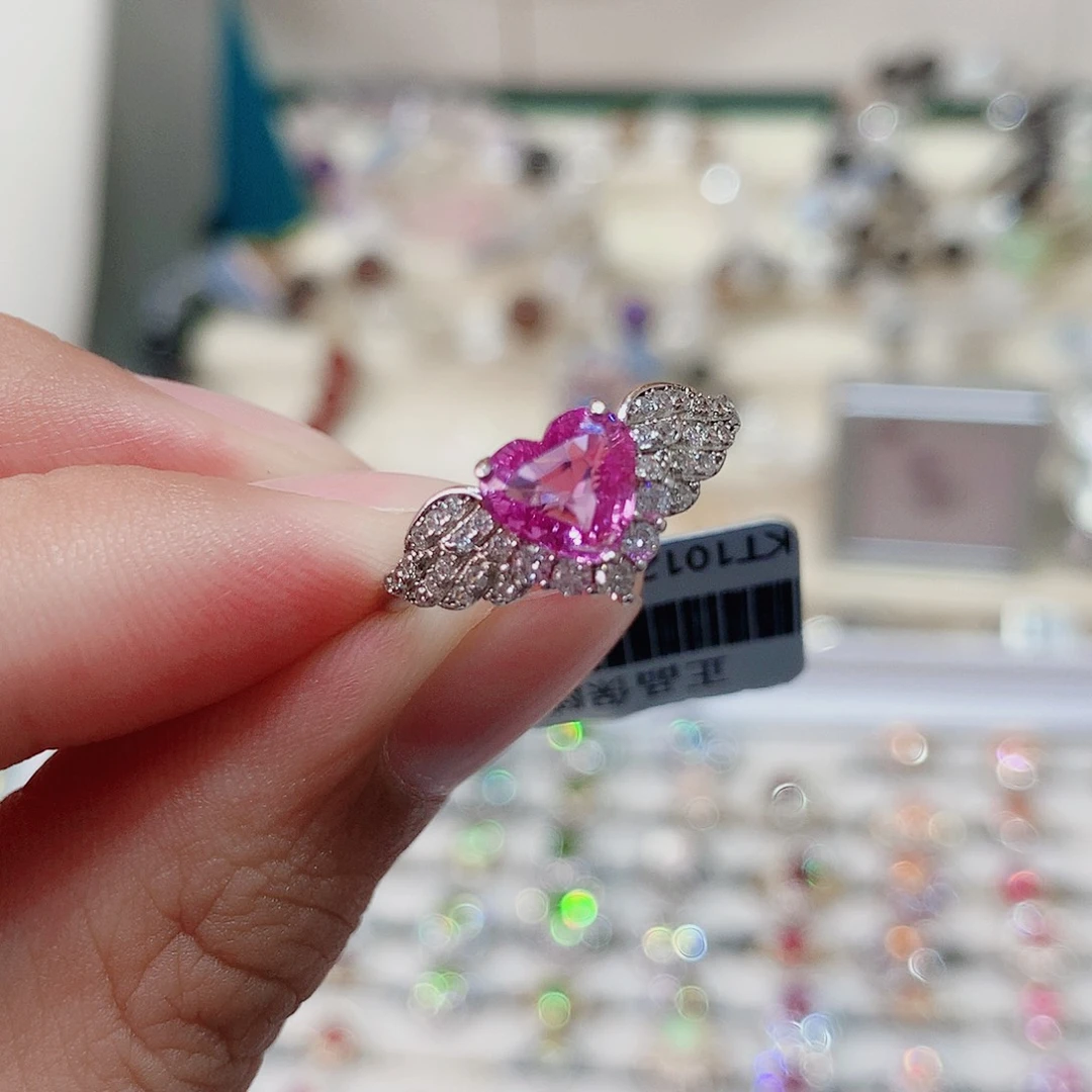 银S925镶嵌戒指戒指蓝宝石