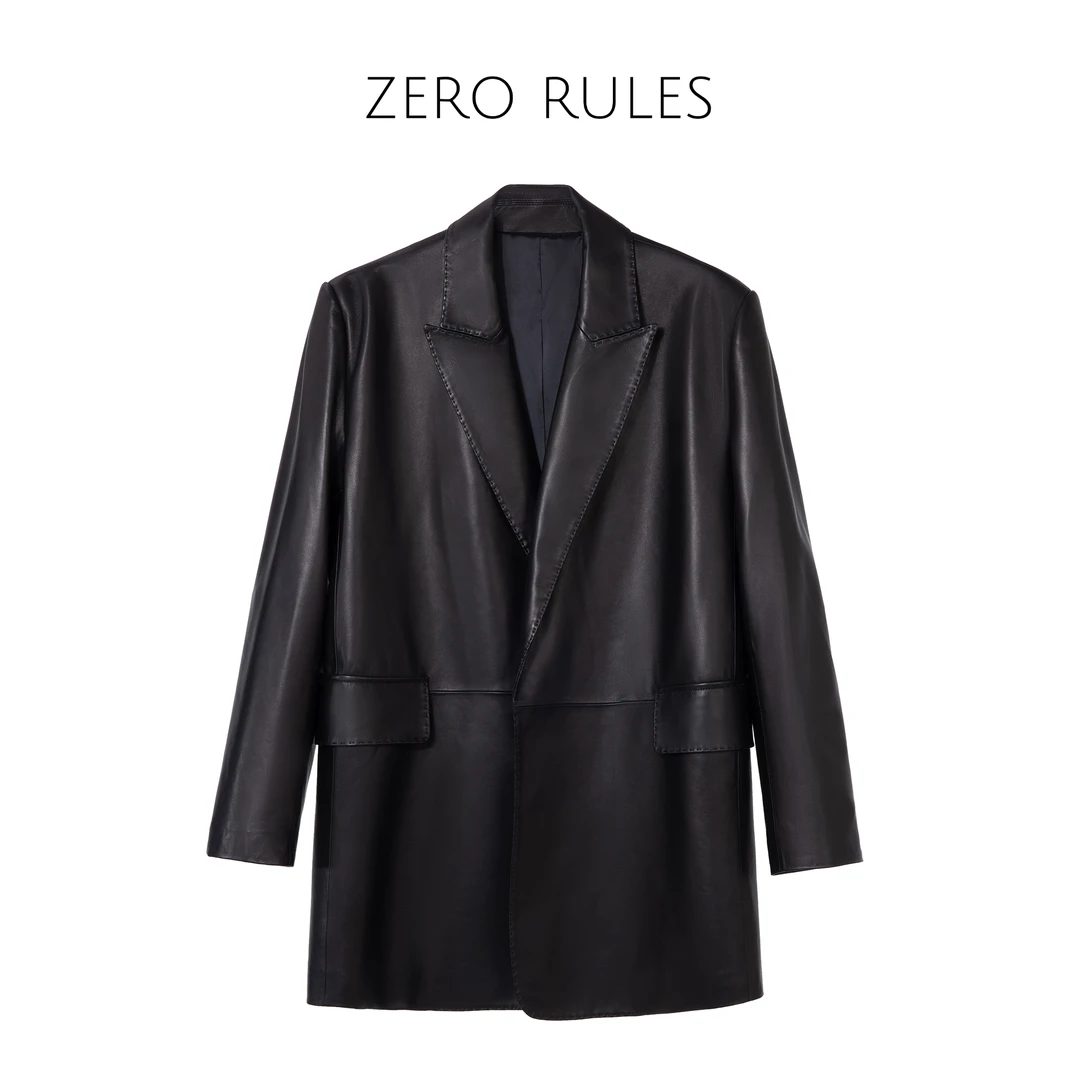 25021716【私服小羊皮西装】铜氨丝奢线西装外套