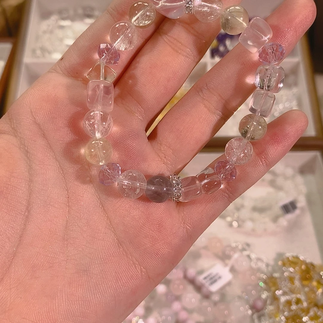 水晶手链合金水晶