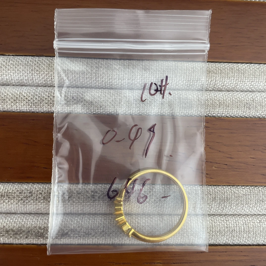 克重0.49 10号 星辰6D戒指 足金999