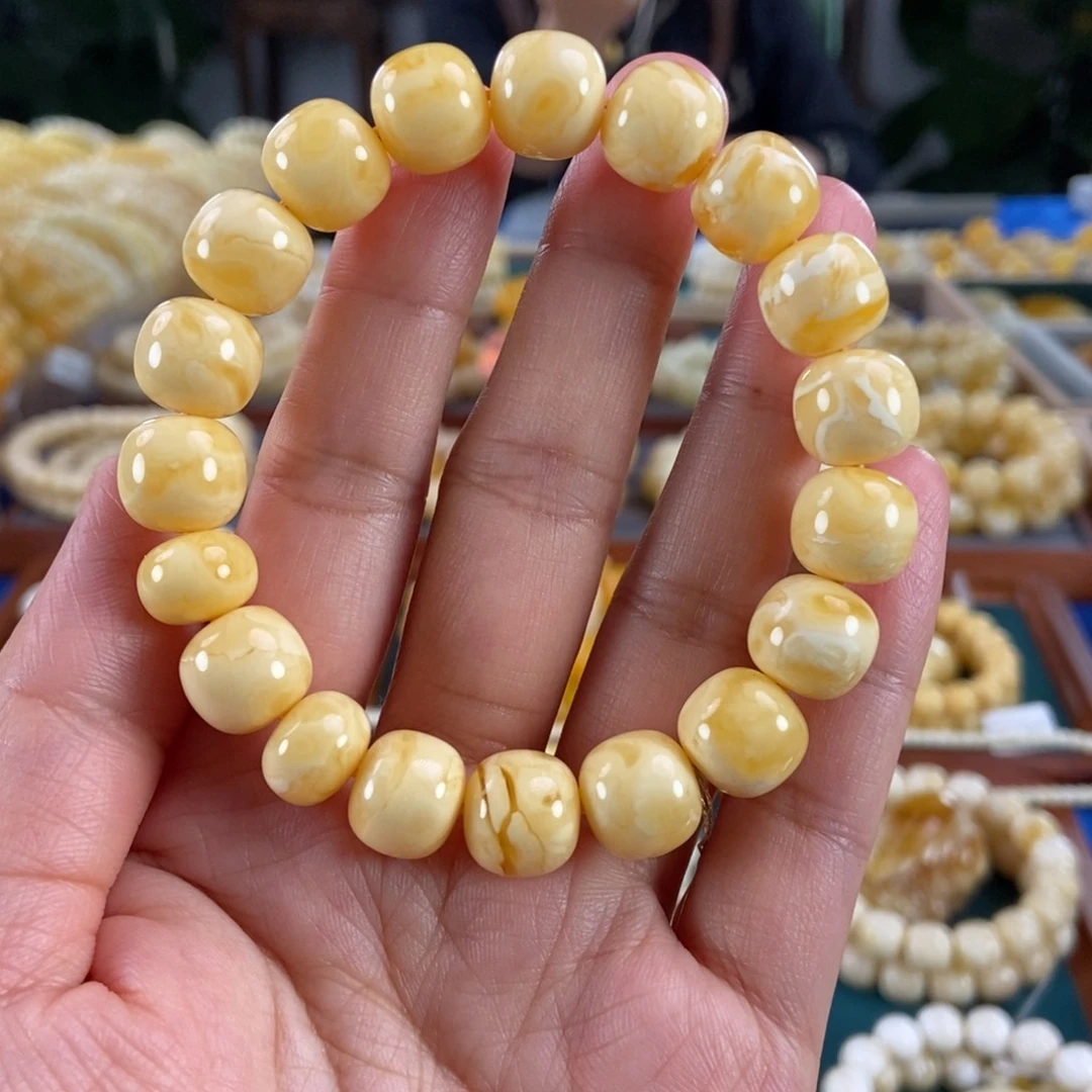 琥珀未镶嵌珠宝奇石12同料橘蜡老型19.01