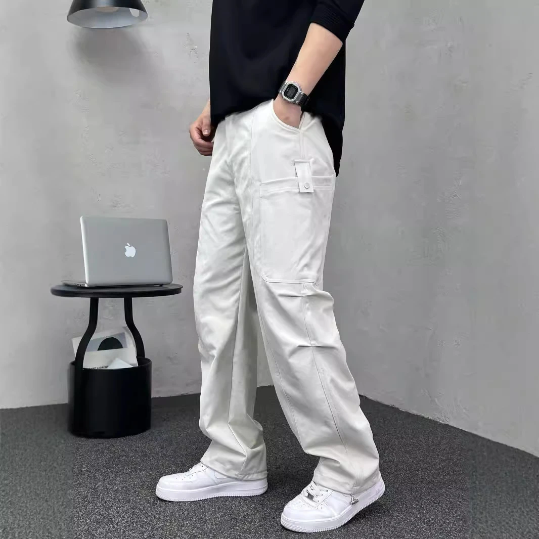 春秋季新款速干休闲裤男士百搭宽松直筒长裤同款时尚工装潮牌