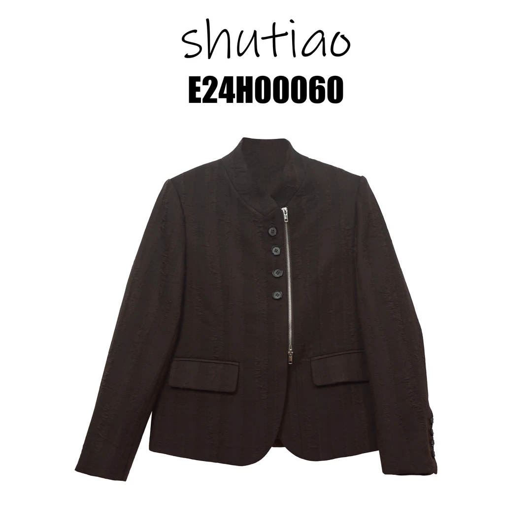 【SHUTIAO】2024秋季:新款小众设计款外套E24H00060