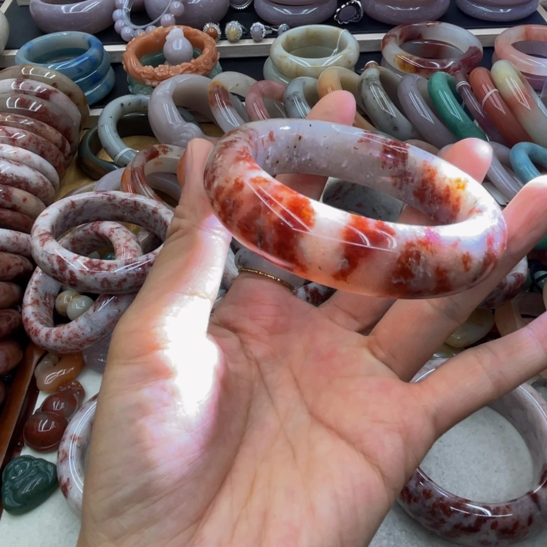 石英岩玉圈口56未镶嵌