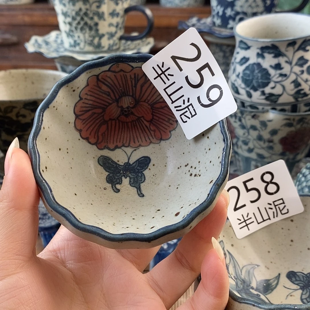 手工手绘青花高温陶瓷