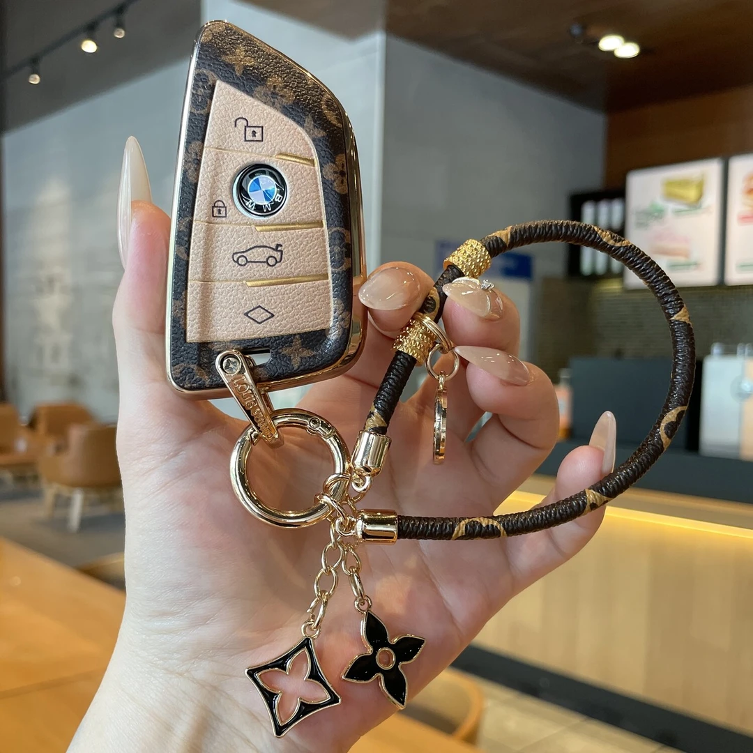 正品AITO问界M9车钥匙套新款M9华为赛力斯卡片保护壳定制挂钩包