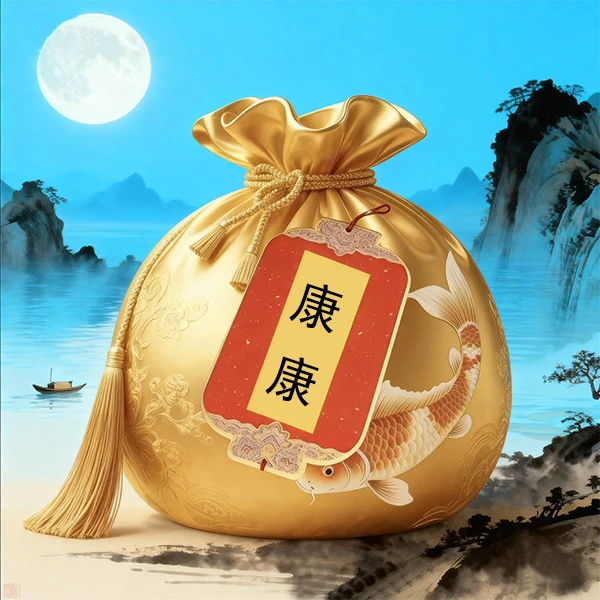 2号康康【师傅推荐】-手绘卡  生肖贴纸 挂 饰福