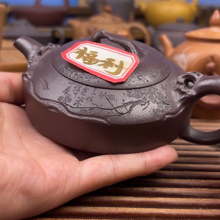 周盘原矿老紫泥170c茶壶