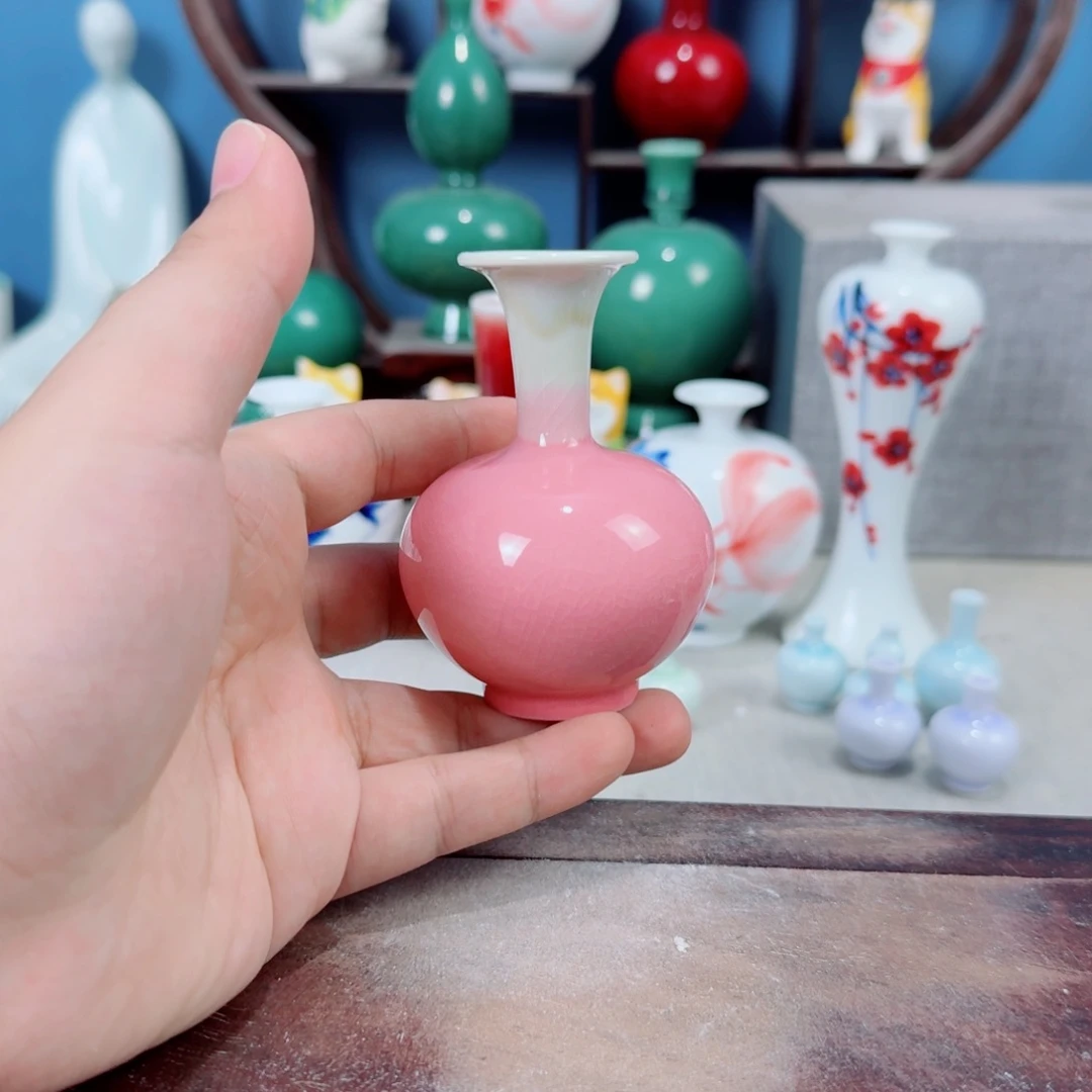 陶瓷手工小花器摆件