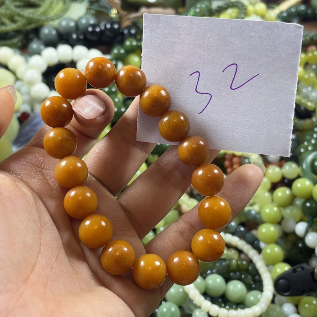 未镶嵌蛇纹石玉手链